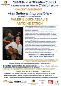 affiche 6 novelmbre 2021 Guitares Improvisibles_Charron